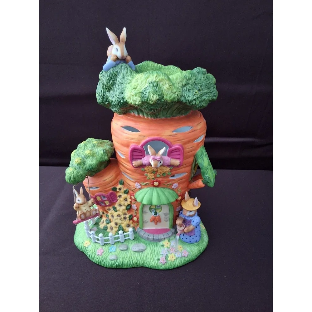 PartyLite Carrot House Tealight Candle Holder. Retired NEW Open Box! - Picture 3 of 13